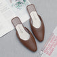 Korean Fashion Half Slippers Female Summer Wear Baotou Net Red Chic Lazy Single Shoes Wild One Pedal Female Slippers