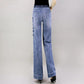 Plus Velvet Thick Wide-leg Jeans Women's High-waisted Straight-leg Pants All-match Loose and Thin 2022 New Design Sense