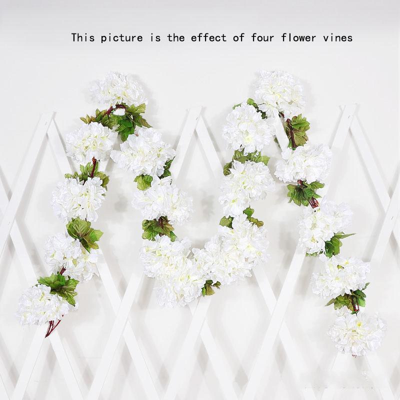 Simulation Sunflower Rattan Sun Flower Rattan Vine Indoor Living Room Air Conditioning Pipe Winding Wall Hanging Decoration