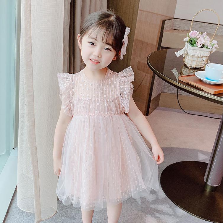 Girls Fluffy Cake Dresses Mesh Skirt Embroidery Ruffle Kids Christmas Party Costume Birthday Tutu Gown Children Clothing
