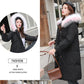 Long Fur Collar Hooded Down Padded Jacket Slim Thick Warmth Parka Coat