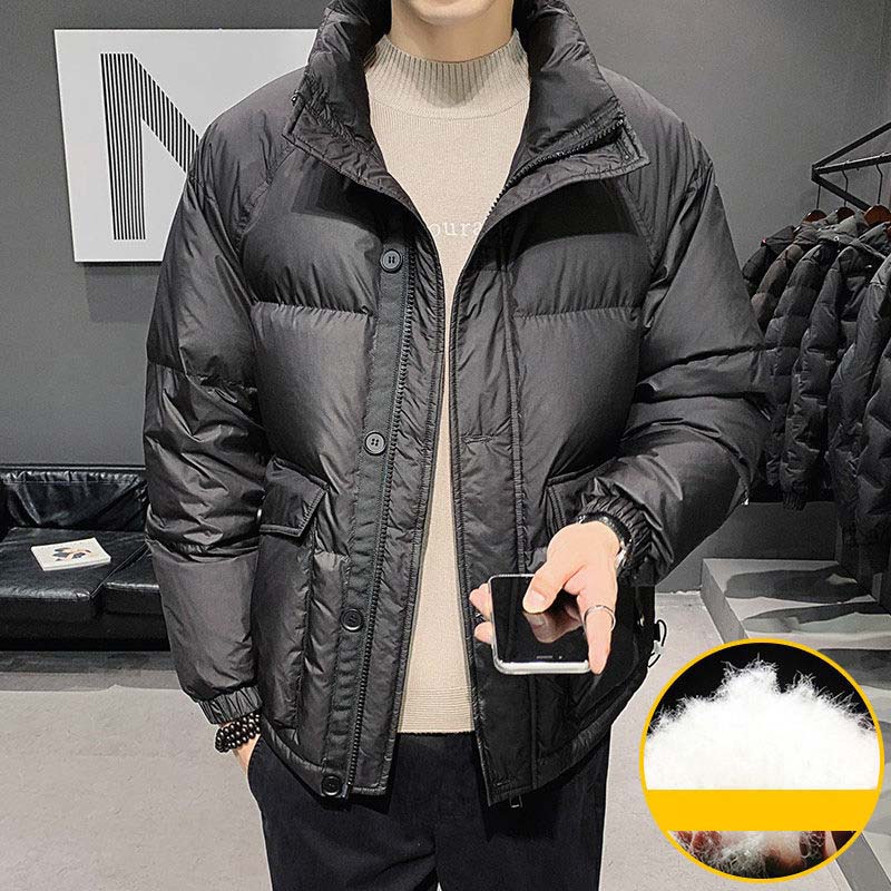 2021 New Down Jacket Men's Jacket Winter Youth Men's Thick Warm Down Jacket