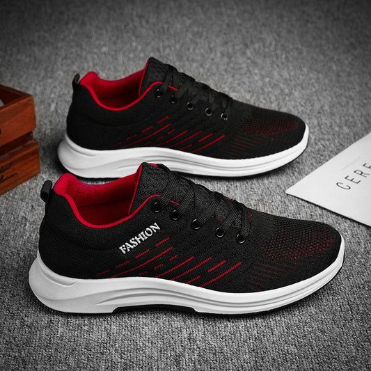 Korean Version of The Trend of Men's Clearance Shoes Comfortable Casual Sports Shoes Lightweight Non-slip Breathable Student Running Shoes