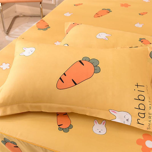 Skin-friendly Solid Color Bedroom Student Dormitory Bedspread Bedding Household Bedroom Sanding Single Bed Skirt