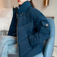 Women's Fashion Short Jacket Winter Thicken Loose Large Size Down Cotton Jacket Trend All-match Hooded Ladies Cotton Jacket