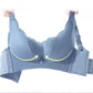Ladies Large Size Stereotyped Sexy Thin Breathable Bra Without Steel Ring Gathered Chest Lift Adjustable Anti-sagging Bra
