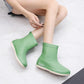 Waterproof Rain Boots for Girls Women Work Shoes Non Slip Anti Skip Water Shoes Pink Boots PVC 36-40 Size Fashion