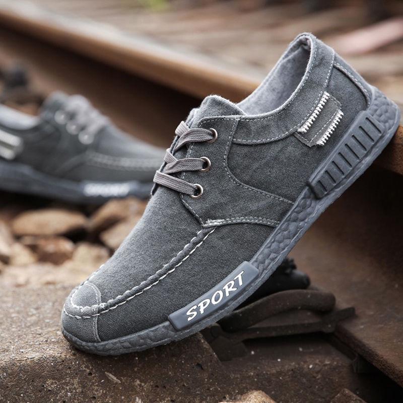 Breathable [deodorant] Cloth Shoe Man Goes All Out Board Shoe Canvas Shoe Man Recreational Man Shoe