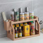 Spice Rack Kitchen Storage Rack Oil Salt Storage Rack Seasoning Household Floor Multi-layer Knife Rack Cutting Board Rack Home Storage Organizer