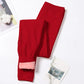 Warm Pants Women's Long-length Trousers Cotton Trousers Thickening and Velvet Slimming In Autumn and Winter High-waisted  Bottoming Cotton Wool Pants