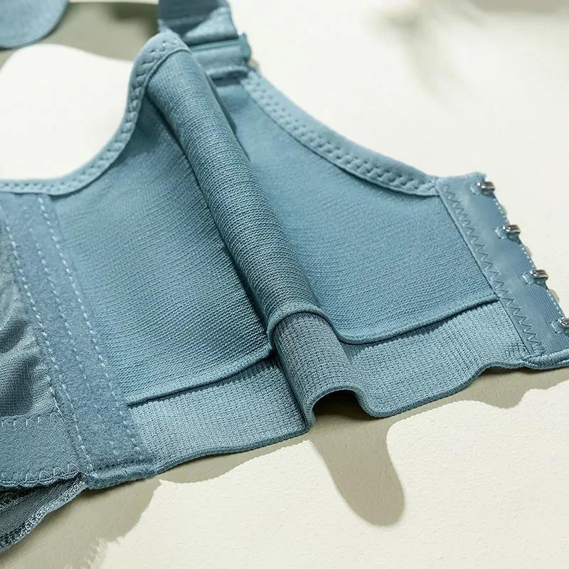 Sexy Lace No Steel Ring Gathering Anti-sagging Receiving Side Breast Adjustable Upper Support Women's Underwear Bra