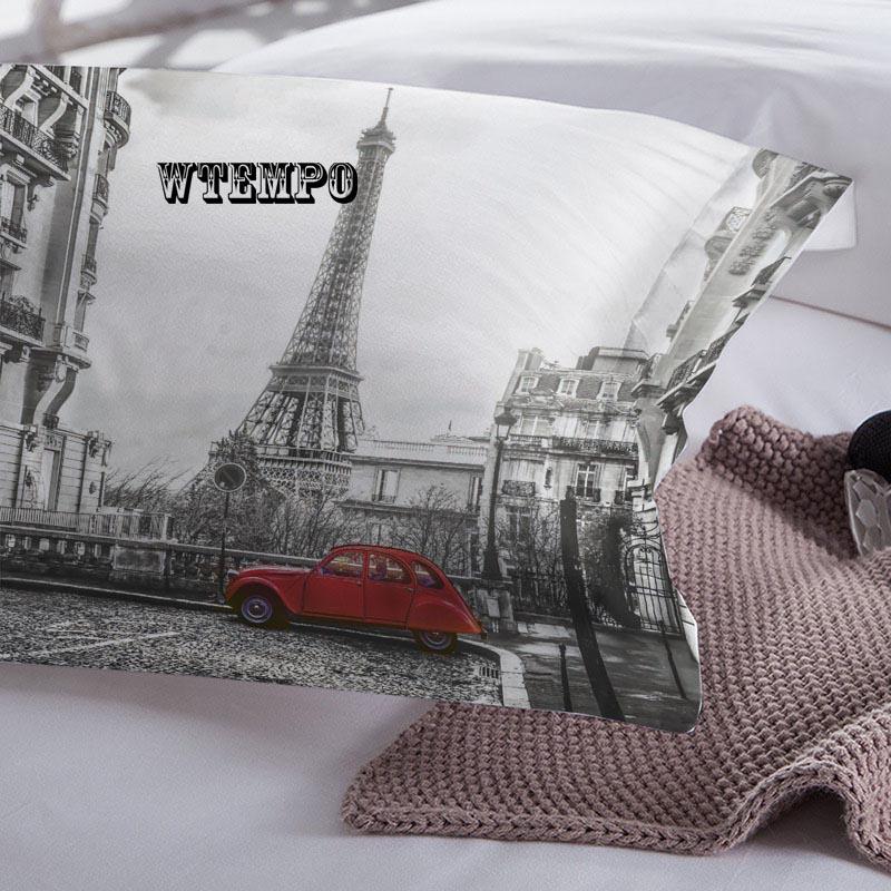 3pcs Bedding Set 3D Paris Landmark Duvet Cover   Twin Queen King Size Bed Sheet