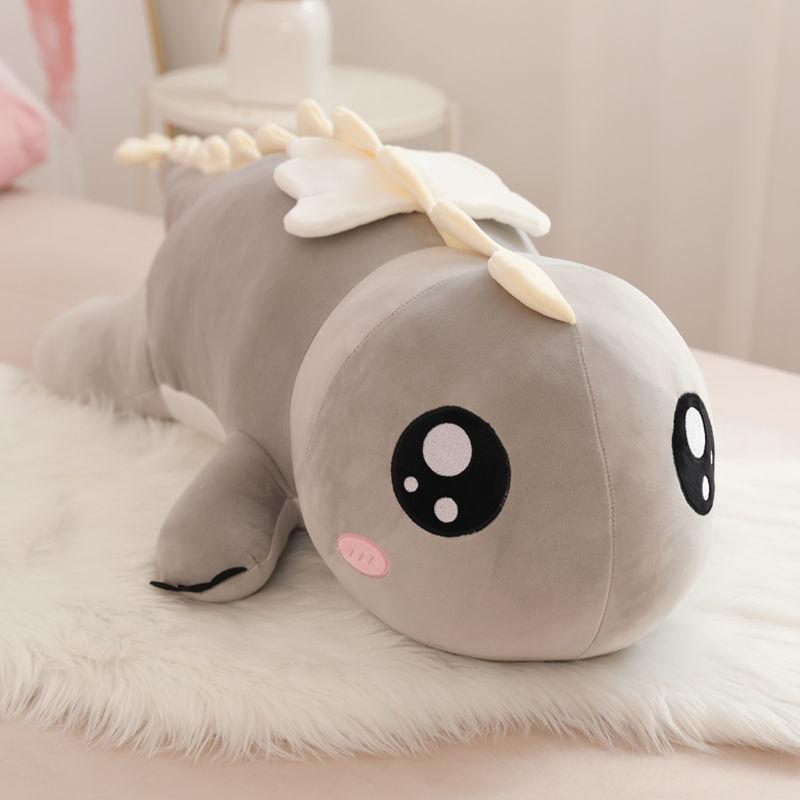 Kids Lovely Plush Toys Soft Dinosaur Plush Toy Pillow Doll Sleeping Long Pillow Bed Oversized Doll Birthday Present