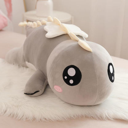 Kids Lovely Plush Toys Soft Dinosaur Plush Toy Pillow Doll Sleeping Long Pillow Bed Oversized Doll Birthday Present