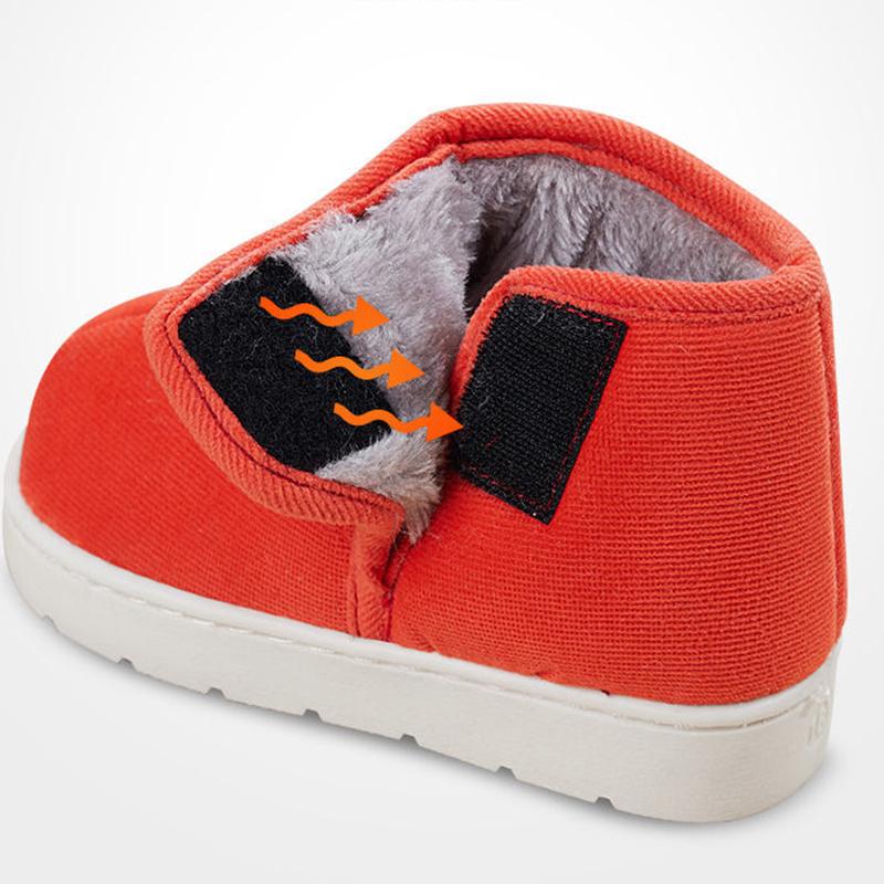 Children's Cotton Slippers Winter Plus Velvet Thickening Children's Indoor Home Non-slip Warm Shoes