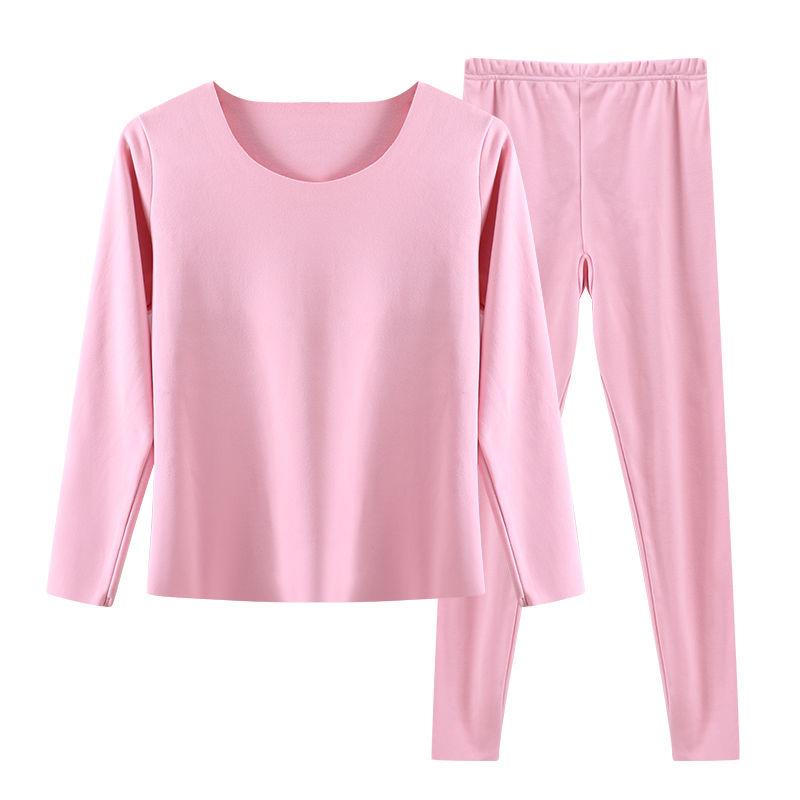 Women Winter Thermal Underwear O-neck Lingerie Female Autumn Tight Suit Thicken Windproof Lowneck Soft Lining Long Sleeve High Elasticity Slim