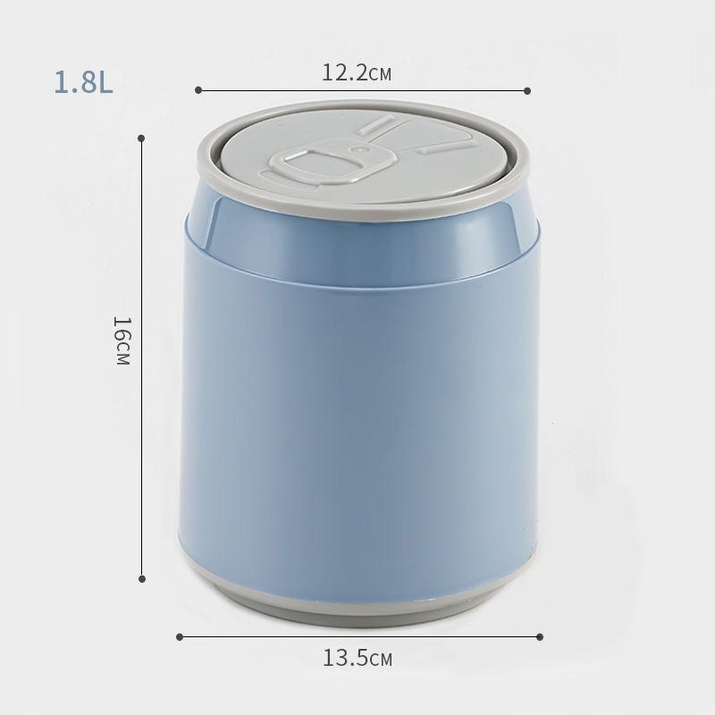 Press Type Desktop Trash Can Mini Cute Desk Small Storage Bin Household Bedroom Bed Bedside Waste Paper Basket