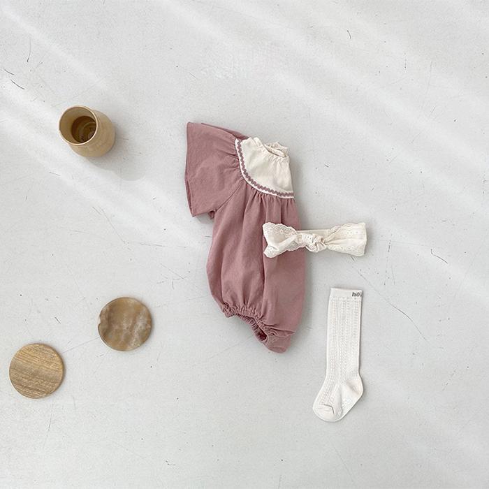 Korean Style of Children's Set Children's Climbing Suit Children's One-piece Clothes Summer Clothes Girls' and Boys' Newborn One-piece Pants