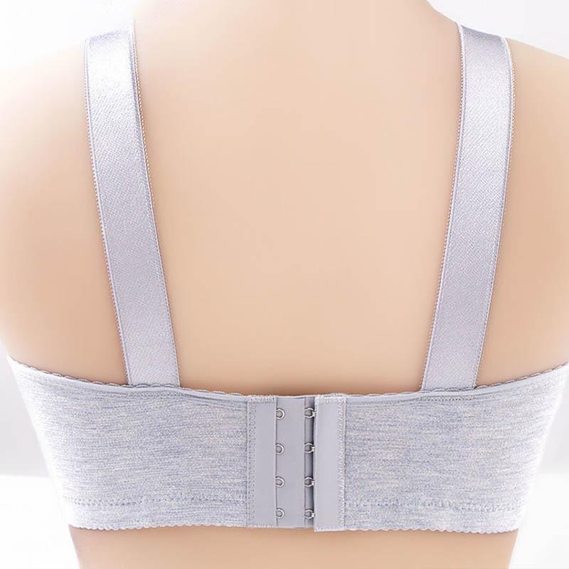 Anti-sagging Breasts Large Size Tube Top Thin Gather No Steel Ring Soft and Breathable Fashion Jacquard Ladies Bra