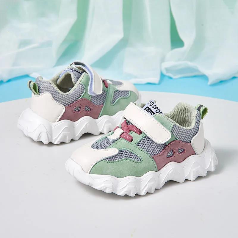 Boys and Girls Shoes All-match Flow Comfortable Shoes Breathable Mesh Sneakers