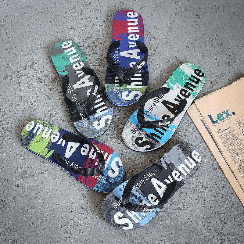Slippers Summer Flip Flops Men Cozy Antiskid Flat Shoes Long Section Thick Crust Beach Slippers Men