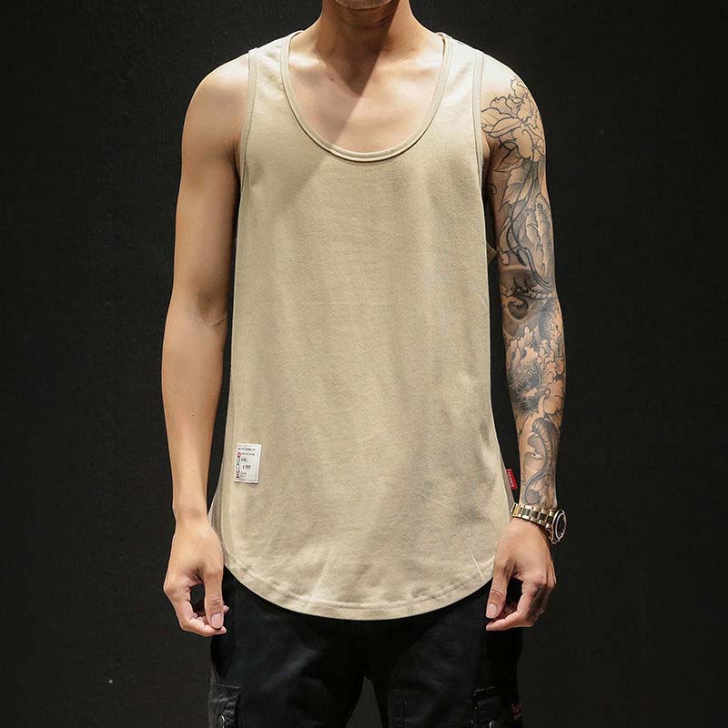 Summer Fat Large Size Sports Vest Men's Personality Loose Waistcoat Trend Vest
