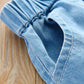 Autumn Spring Summer Casual Girls' Skirts Korean Style Stretch Short Skirts Pleated Skirts Playful Style Denim Skirts
