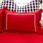 A Pair of Solid Color Lace Pillowcases for Student Dormitory Brushed Princess Style Pink Ruffled Pillowcases