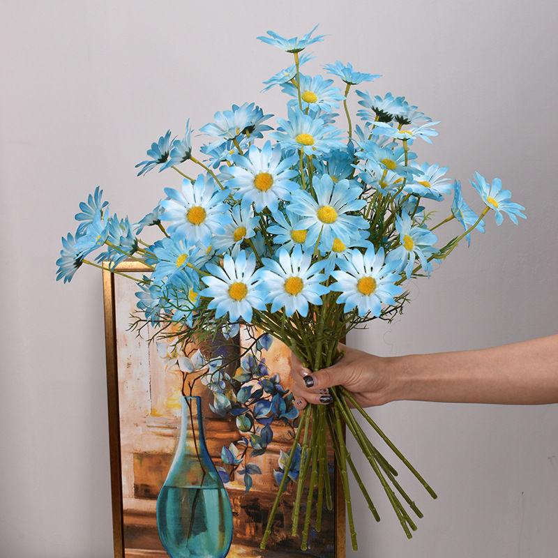 Small Daisy Fake Flower Simulation Flower 5 Dutch Chrysanthemum Chamomile Gerbera Cosmos Photo Shooting Props Home Decoration