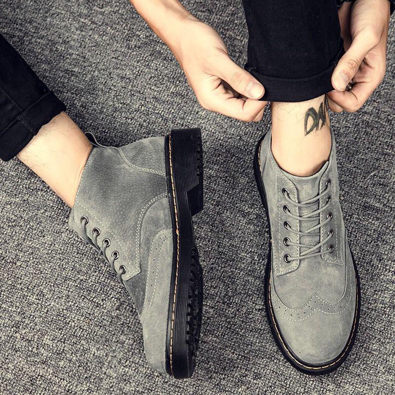 Winter Boots Men Super Warm Comfortable Martin Boots High-top Lace-Up Fashion Winter Shoes Men