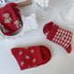 Three Pairs of Women's Socks Fashion Print Cartoon Pattern Socks Winter Thick Warm Pile Pile Socks