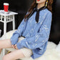 Autumn and Winter Casual Pullover Sweater Loose Casual Knitted Top Star Pattern Female Jacket
