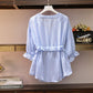 Chiffon Shirt Plus Size Top Shirt Women Short Sleeve Loose Casual Breathable Summer Dress