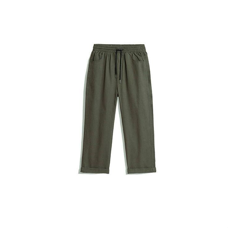 Street Workwear Pants Men's Spring and Summer Trends Straight Sports All-match Loose Nine-point Casual Pants