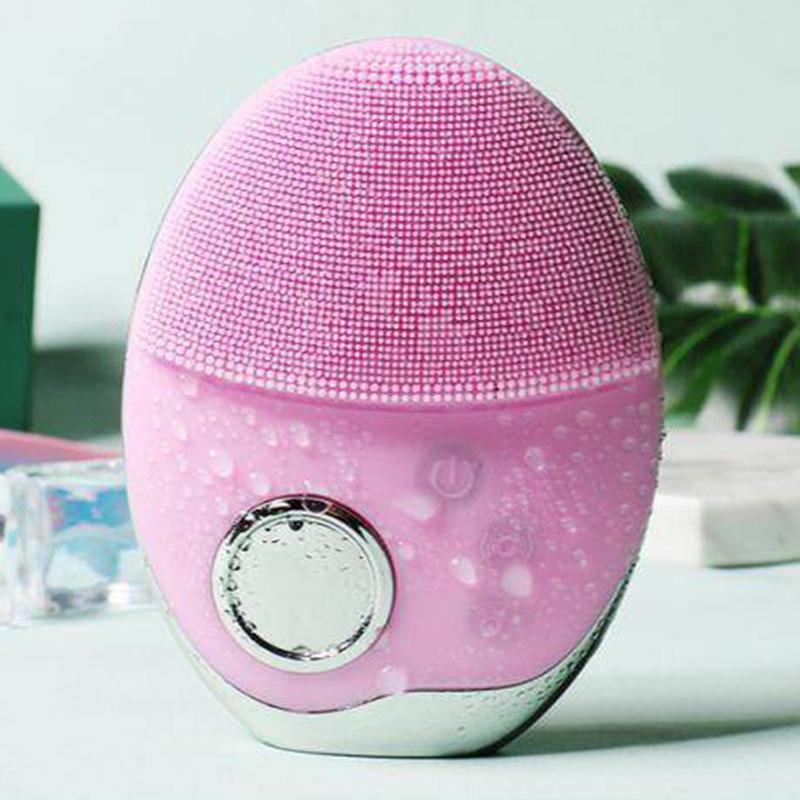 Wireless Charging Facial Cleansing Instrument Electric Cleaning Ultrasonic Vibration Silicone Beauty