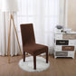 Solid Color Elastic Chair Cover Protector Universal Slipcover Kitchen Dining Chair Cover Removable