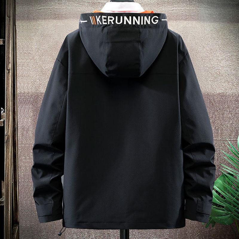 Spring Regular Workwear Men Boutique Jacket Casual Loose Hooded Coat Trendy Top Comfortable Windbreaker