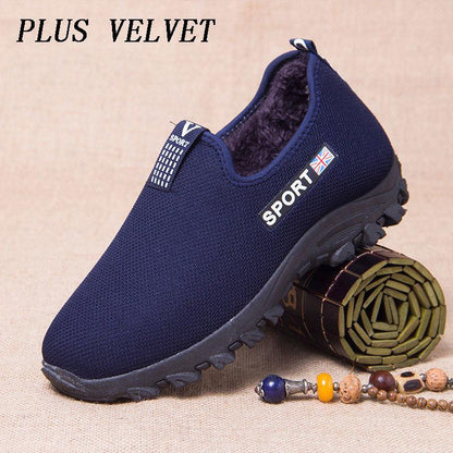 Cotton Shoes Men's Winter Plus Velvet Thickening Non-slip Middle-aged and Elderly Cotton Shoes Men's Warm Shoes