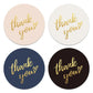500 Sheets/roll Kraft Paper Round Sticker Thank You Label Sticky Note Baking Packaging Decoration Tasteless