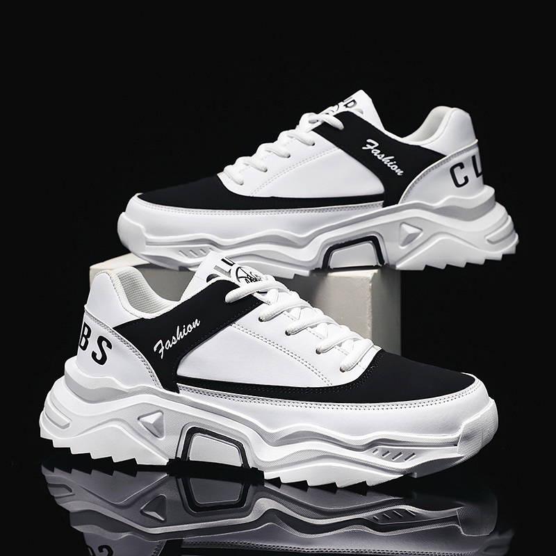 Daddy shoes Fashion casual sports male students running shoes thick sole hard sole wear-resistant