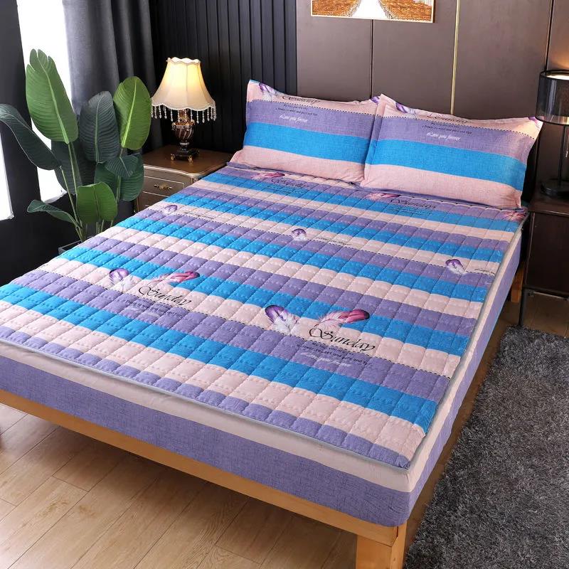 Thickened Quilted Bed Cover Non-slip One-piece Bed Cover Sheet Mattress Protection Cover Simmons Protective Cover All-inclusive