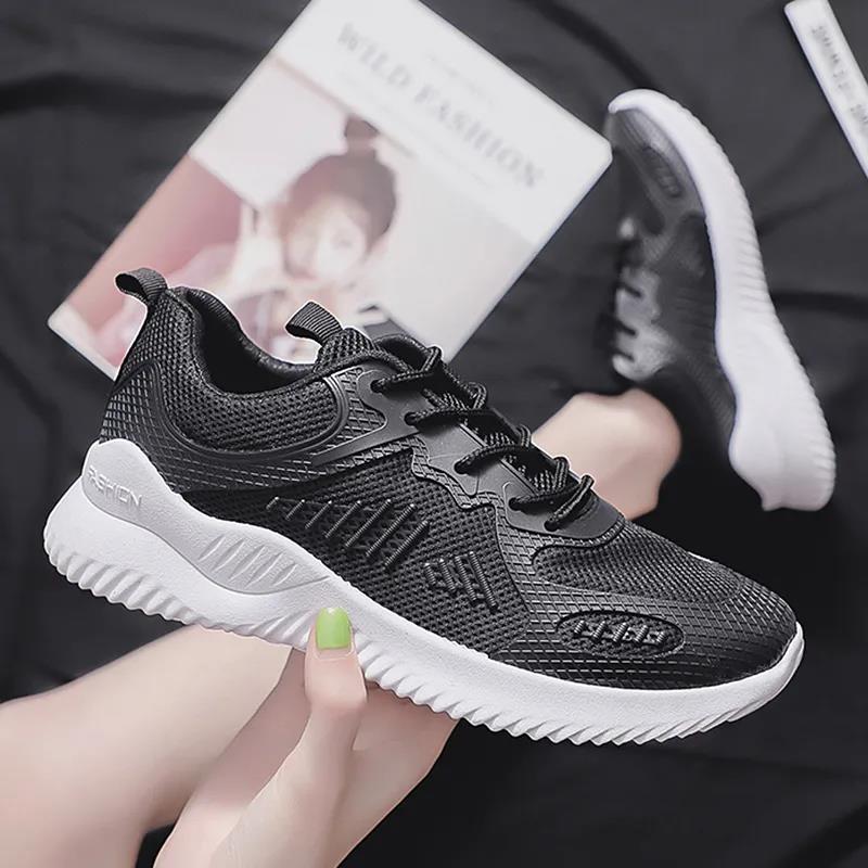 Mesh Sports Shoes Women's Spring and Autumn Women's Shoes Breathable Fitness Running Shoes Net Celebrity Wild Casual Old Shoes