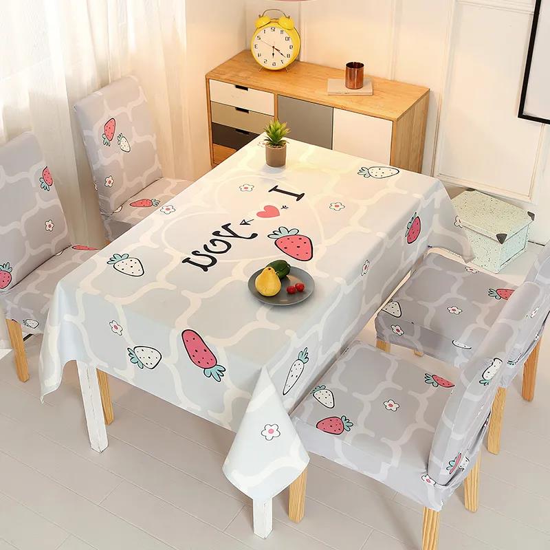 Two-installed Chair Cover Universal Simple Cotton Linen Waterproof Stretch Chair Cover Household