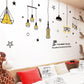 [Wall sticker ]Ceiling Lamp Wall Stickers For Kids Rooms Living Room Bedroom Kitchen Bathroom Art De