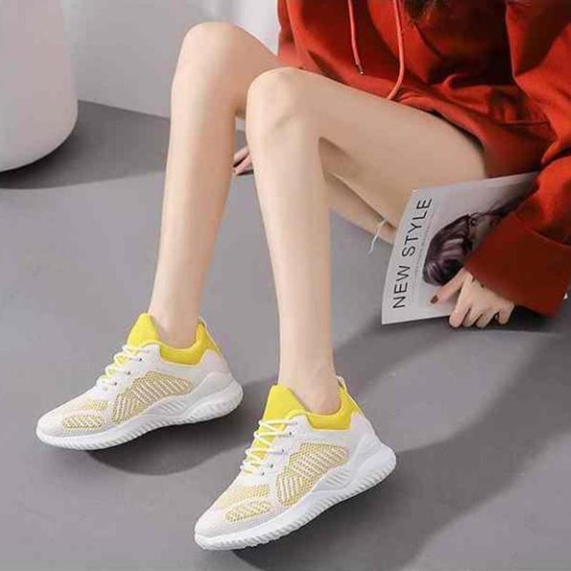 Spring White Shoes Female Students Running Breathable Comfortable Mesh Shoes All-match Casual Sports Shoes