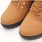 Autumn and Winter Short Mid-high Heel Round Toe Women's Shoes Side Zipper Woolen Cotton Boots