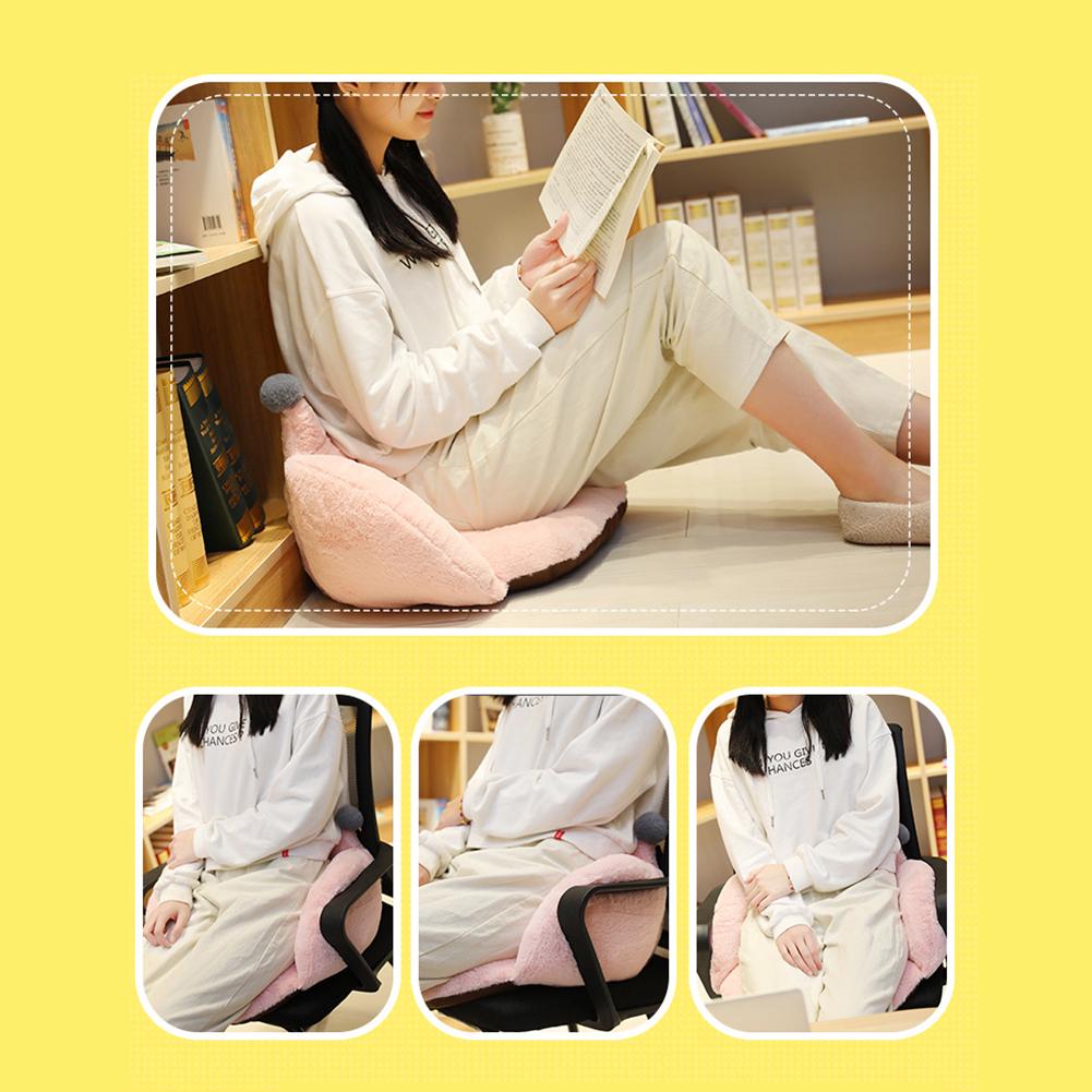 Plush Crown Seat Cushion Chair Pad Fur for Home Office