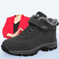 Elderly Shoes Cotton Shoes Winter Plus Velvet Waterproof Non-slip Thick Snow Boots Hiking Shoes Male