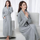 WTEMP Four Seasons Universal Bathrobe Lengthen Men's and Women's Couple Nightgown Thicken Bathrobe