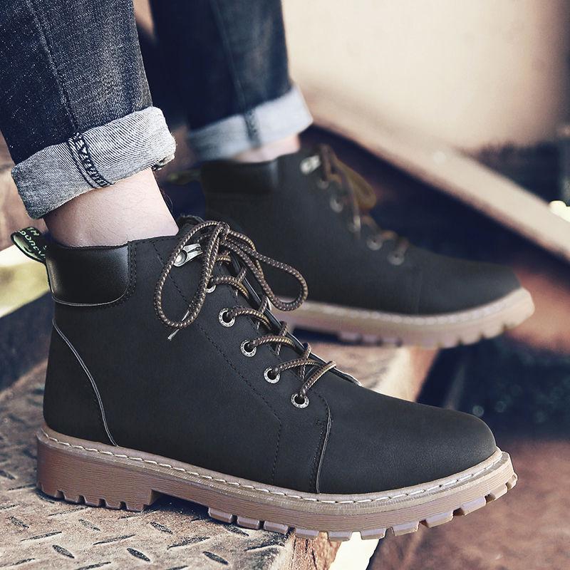 Martin Boots Men's High-top Shoes Black Boots Durable Military Boots Autumn and Winter Men's Boots